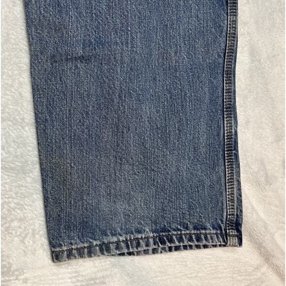Carhartt Grunge Workwear Skater Baggy Blue Jeans 34x32 VTG Y2K Thrashed B189DKV - Picture 10 of 16